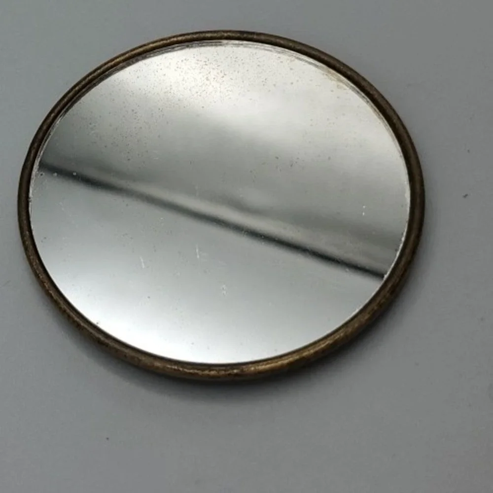 Vtg compact‎ mirror loose for repair/replacement mirror only approx. 2 3/8
